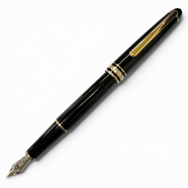 Excellent MONTBLANC fountain pen Meisterstück Classic black 14K mens