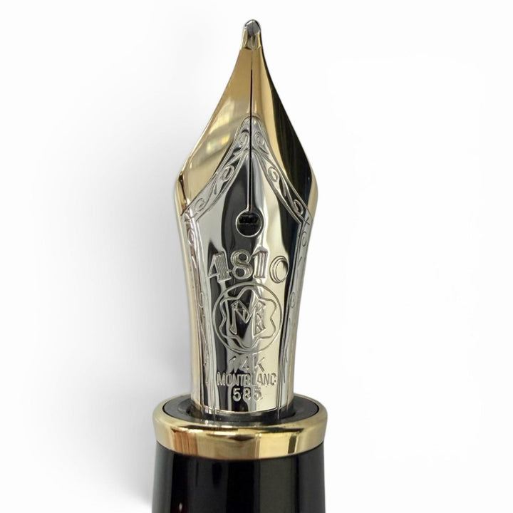 Excellent MONTBLANC fountain pen Meisterstück Classic black 14K mens