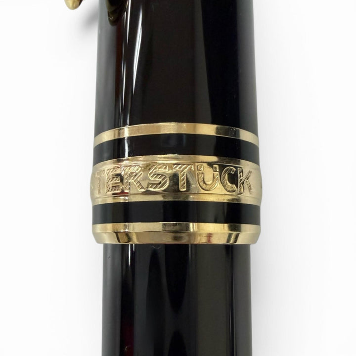 Excellent MONTBLANC fountain pen Meisterstück Classic black 14K mens