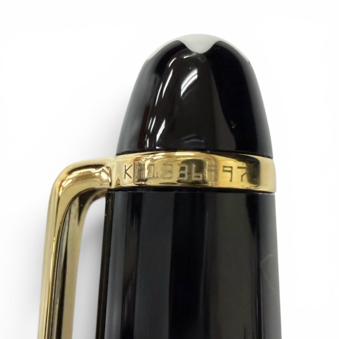 Excellent MONTBLANC fountain pen Meisterstück Classic black 14K mens