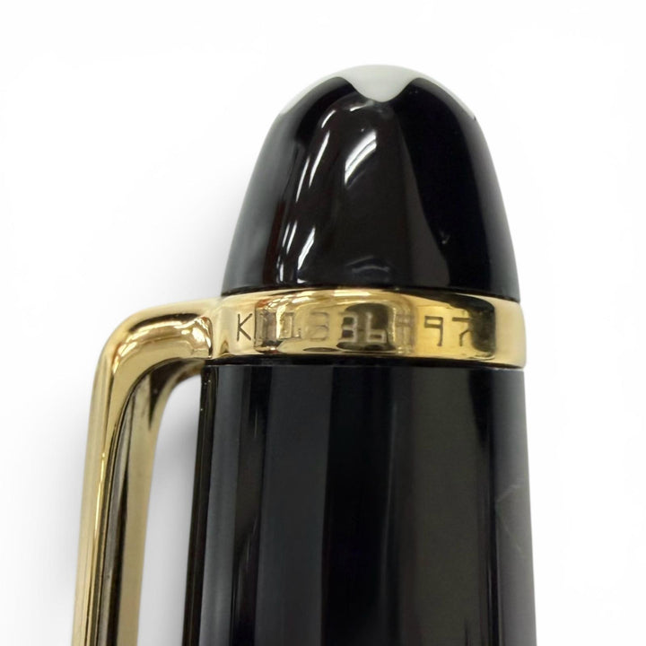 Excellent MONTBLANC fountain pen Meisterstück Classic black 14K mens