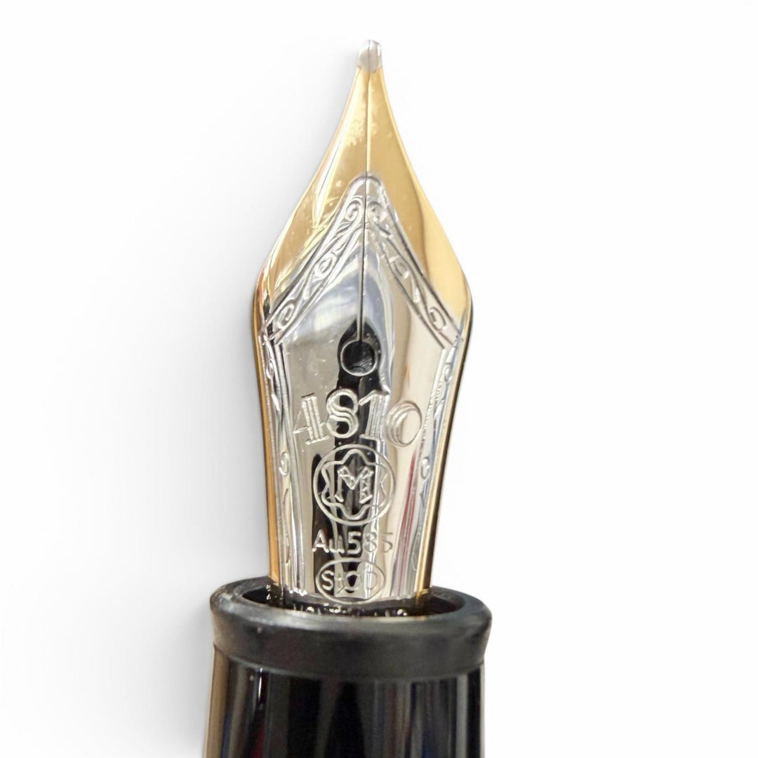 Great MONTBLANC fountain pen Meisterstück 145 Classic Platinum Line