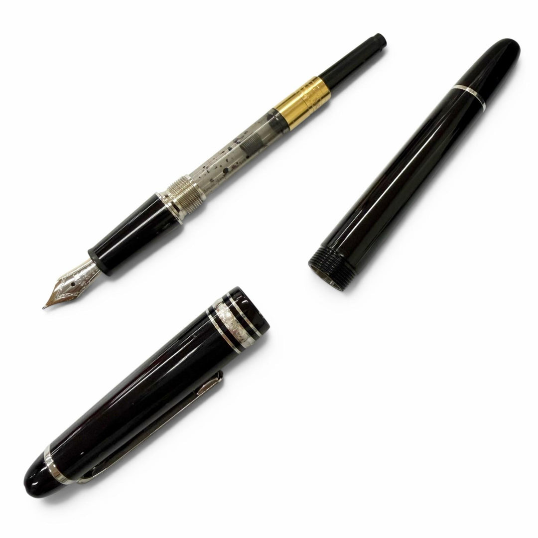Great MONTBLANC fountain pen Meisterstück 145 Classic Platinum Line