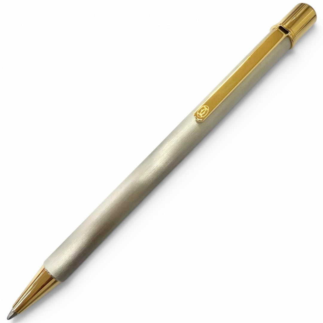 Excellent Cartier Ballpoint pen Must de Cartier Hairline Silver