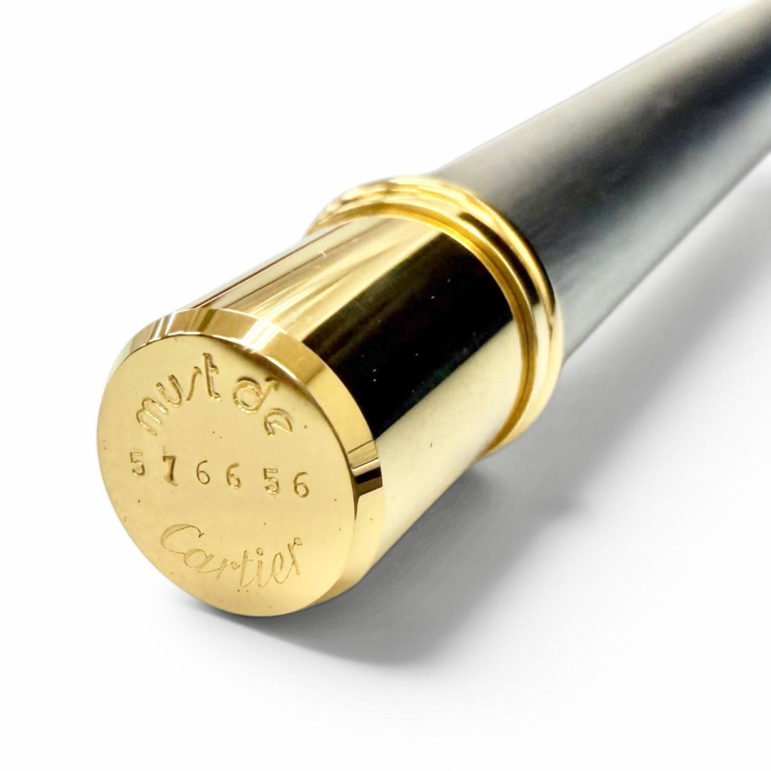 Excellent Cartier Ballpoint pen Must de Cartier Hairline Silver