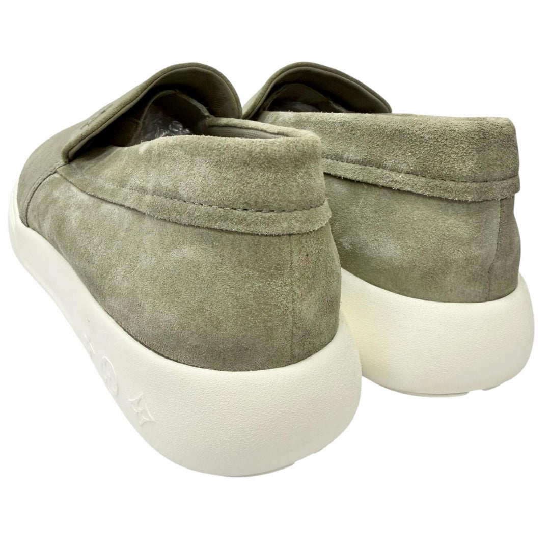 Excellent LOUIS VUITTON Slip-on Pacific Line LV logo Metal Gray