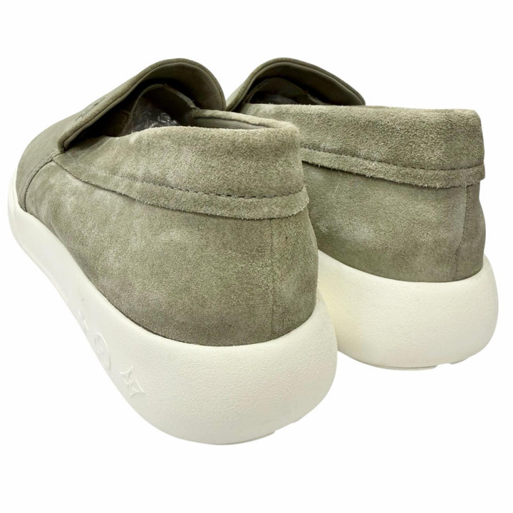 Excellent LOUIS VUITTON Slip-on Pacific Line LV logo Metal Gray