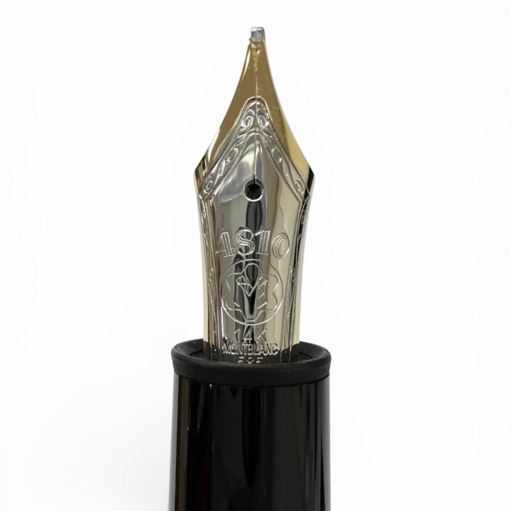 Excellent MONTBLANC fountain pen Meisterstück 146 black 14K mens