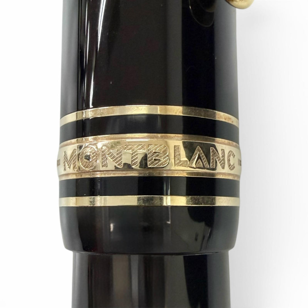 Excellent MONTBLANC fountain pen Meisterstück 146 black 14K mens