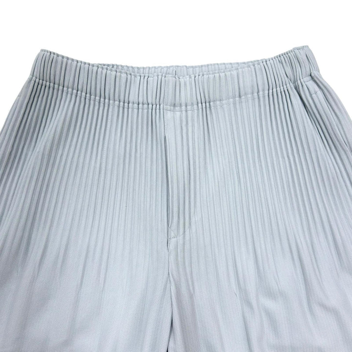 Excellent HOMME PLISSE ISSEY MIYAKE Pants Wide silhouette Pleated gray polyester