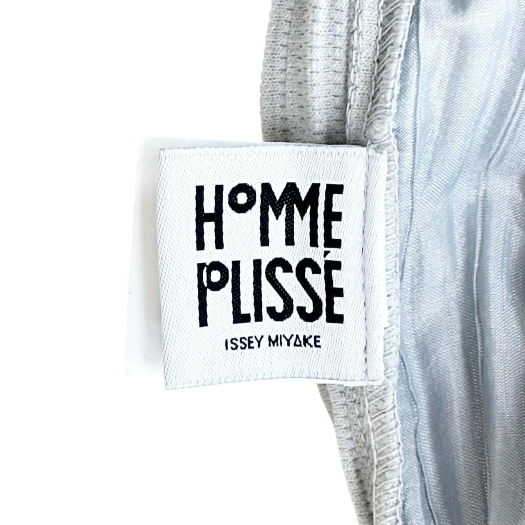 Excellent HOMME PLISSE ISSEY MIYAKE Pants Wide silhouette Pleated gray polyester