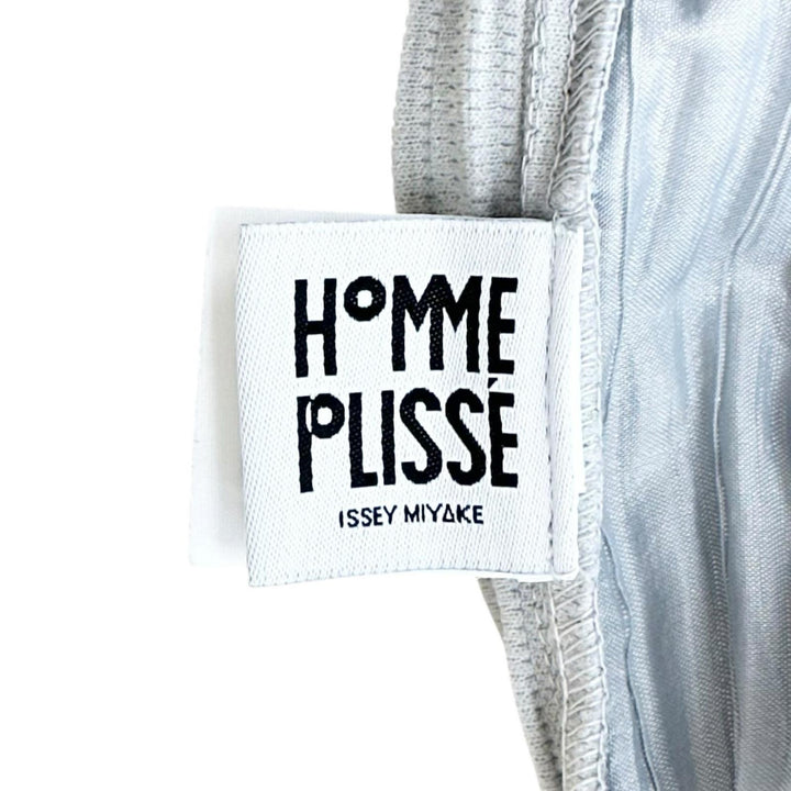 Excellent HOMME PLISSE ISSEY MIYAKE Pants Wide silhouette Pleated gray polyester