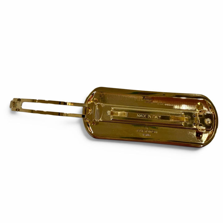 Excellent LOUIS VUITTON Valletta Nanogram Barrette gold Women M80277