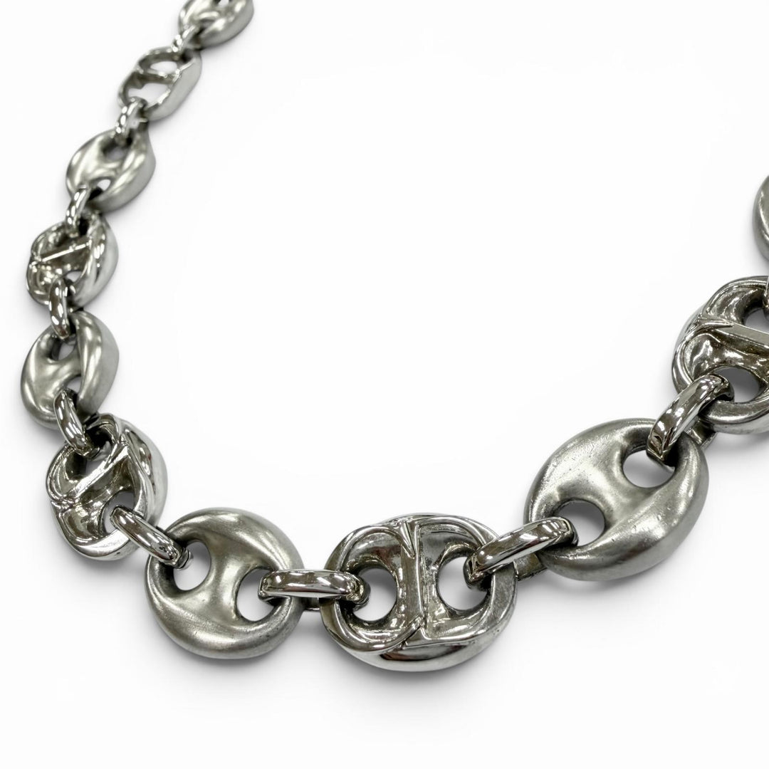 Great DIOR Necklace CDChain Link Silver mens