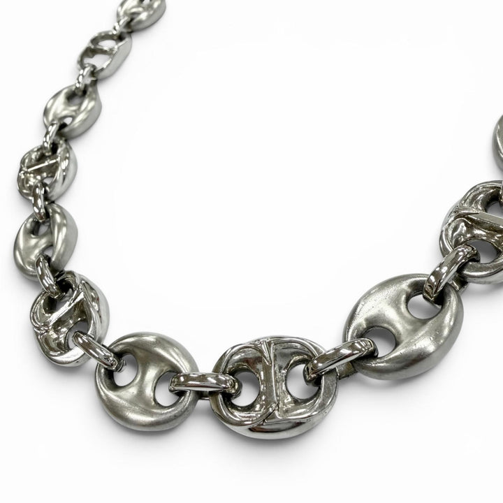 Great DIOR Necklace CDChain Link Silver mens