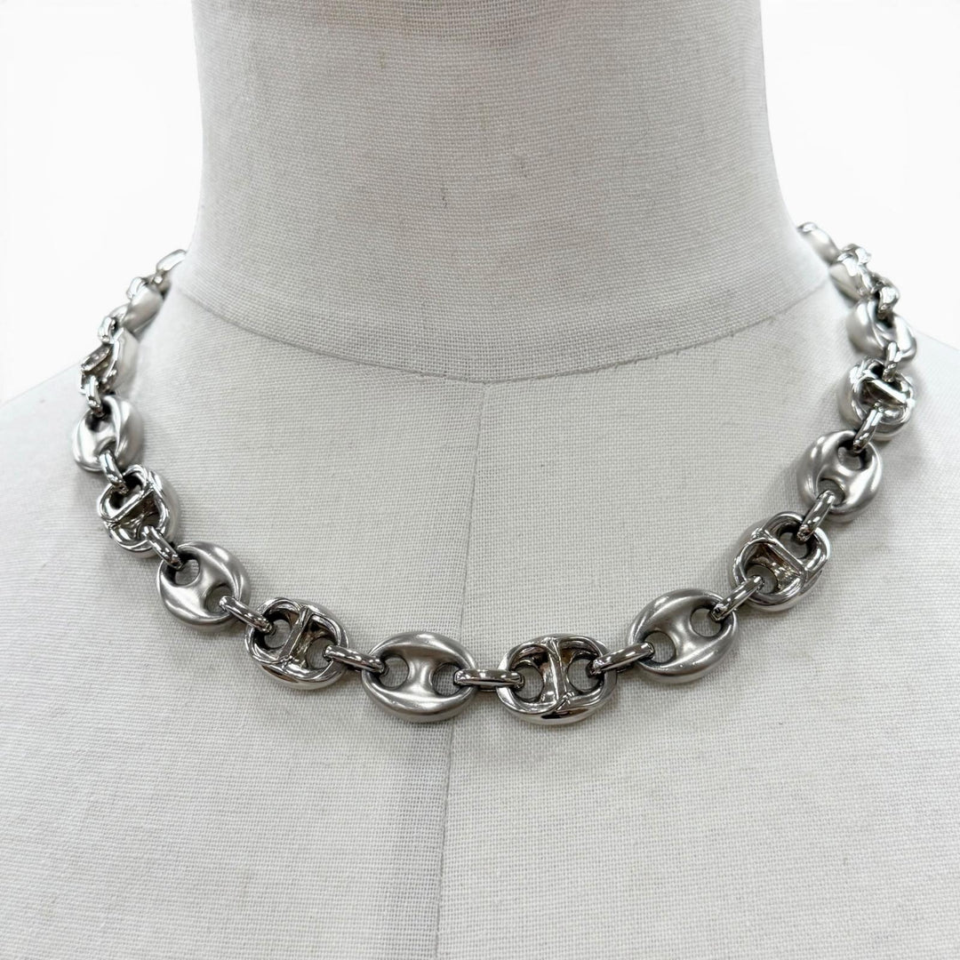 Great DIOR Necklace CDChain Link Silver mens