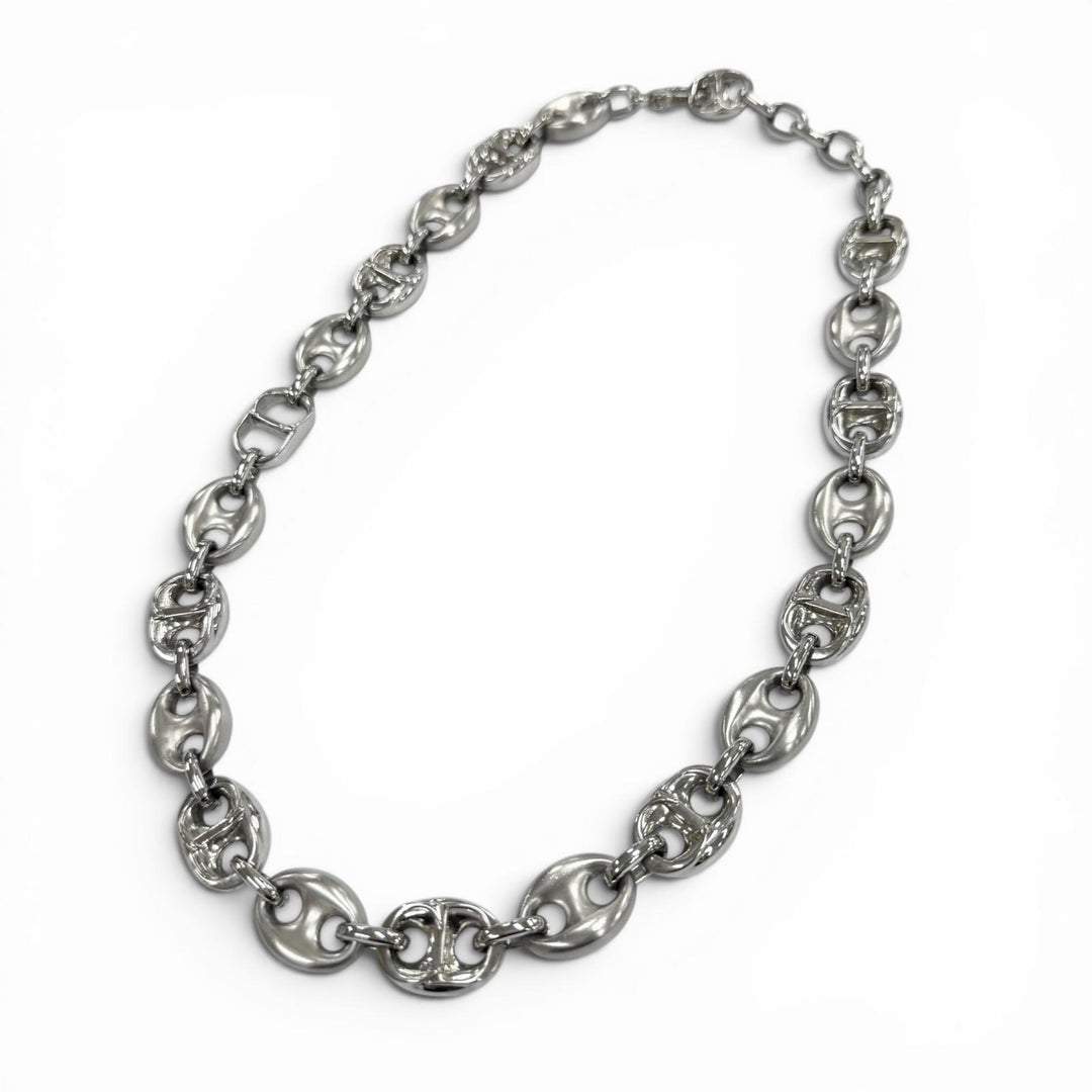 Great DIOR Necklace CDChain Link Silver mens