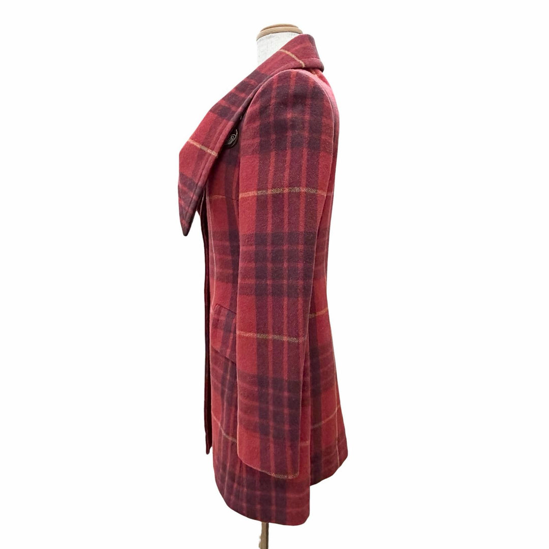 Great Vivienne Westwood Red Label Orb Button Check Pattern Witch Coat 2