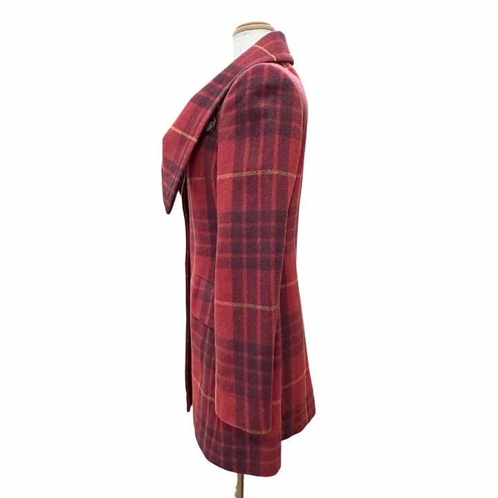 Great Vivienne Westwood Red Label Orb Button Check Pattern Witch Coat 2