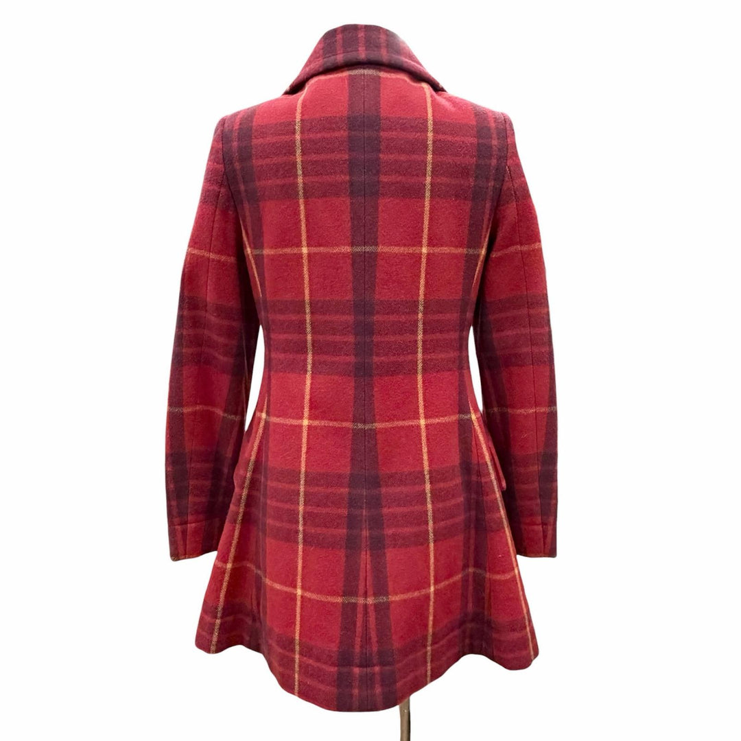 Great Vivienne Westwood Red Label Orb Button Check Pattern Witch Coat 2