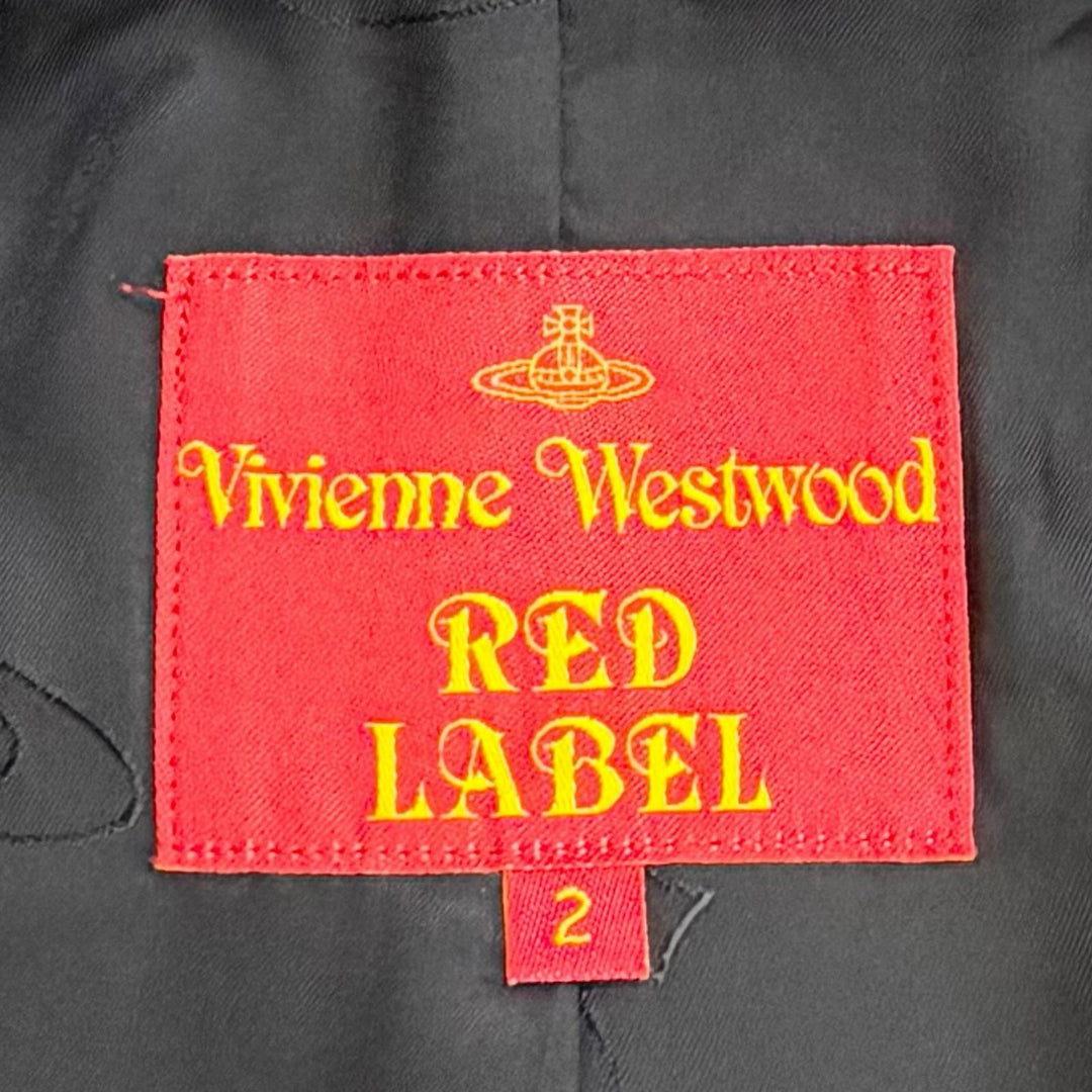 Great Vivienne Westwood Red Label Orb Button Check Pattern Witch Coat 2