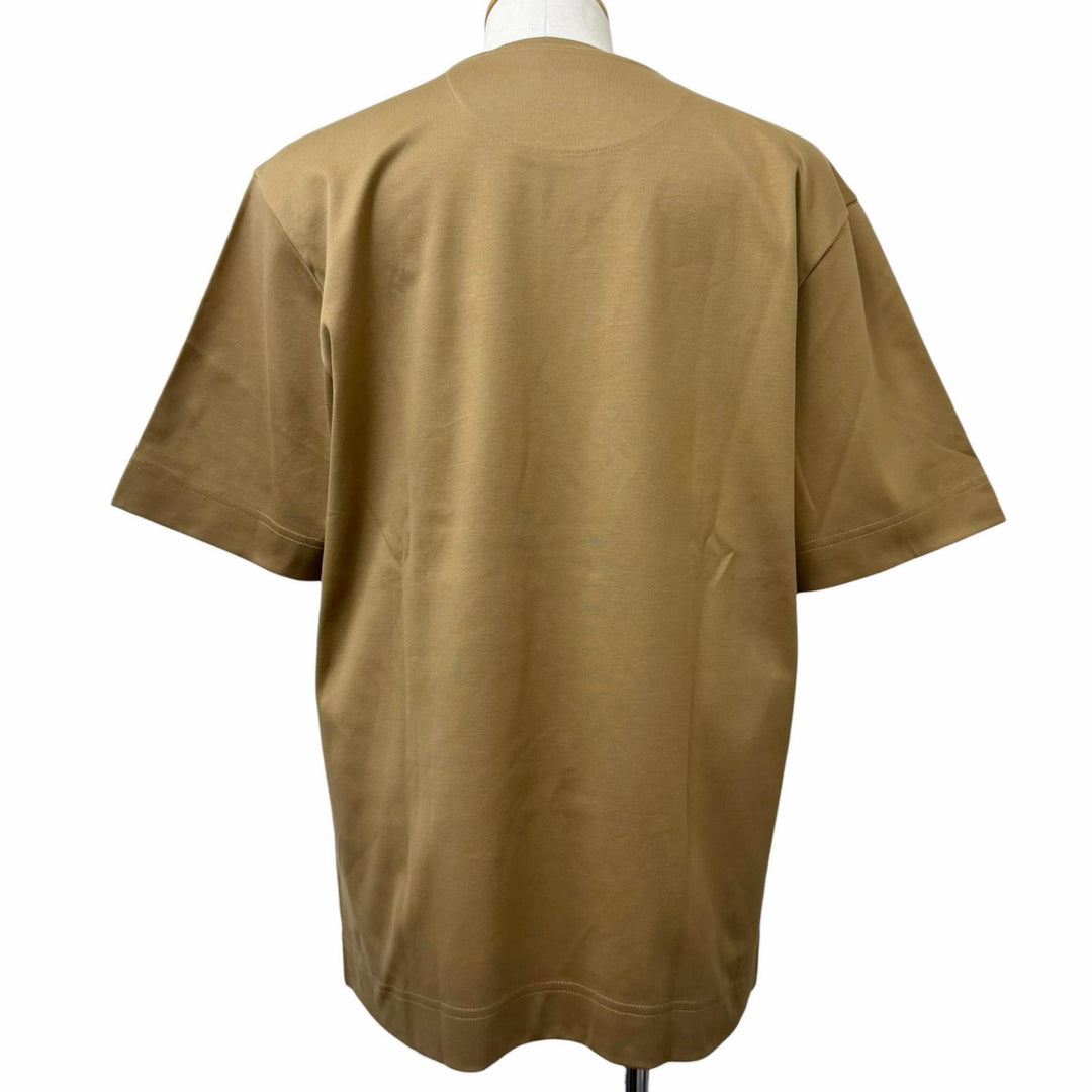 Excellent FENDI Short sleeve T-shirt Chest pocket, crew neck beige