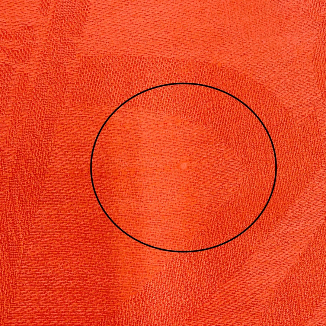 Excellent HERMES shawl Logo design mini fringe cashmere silk stole Red series