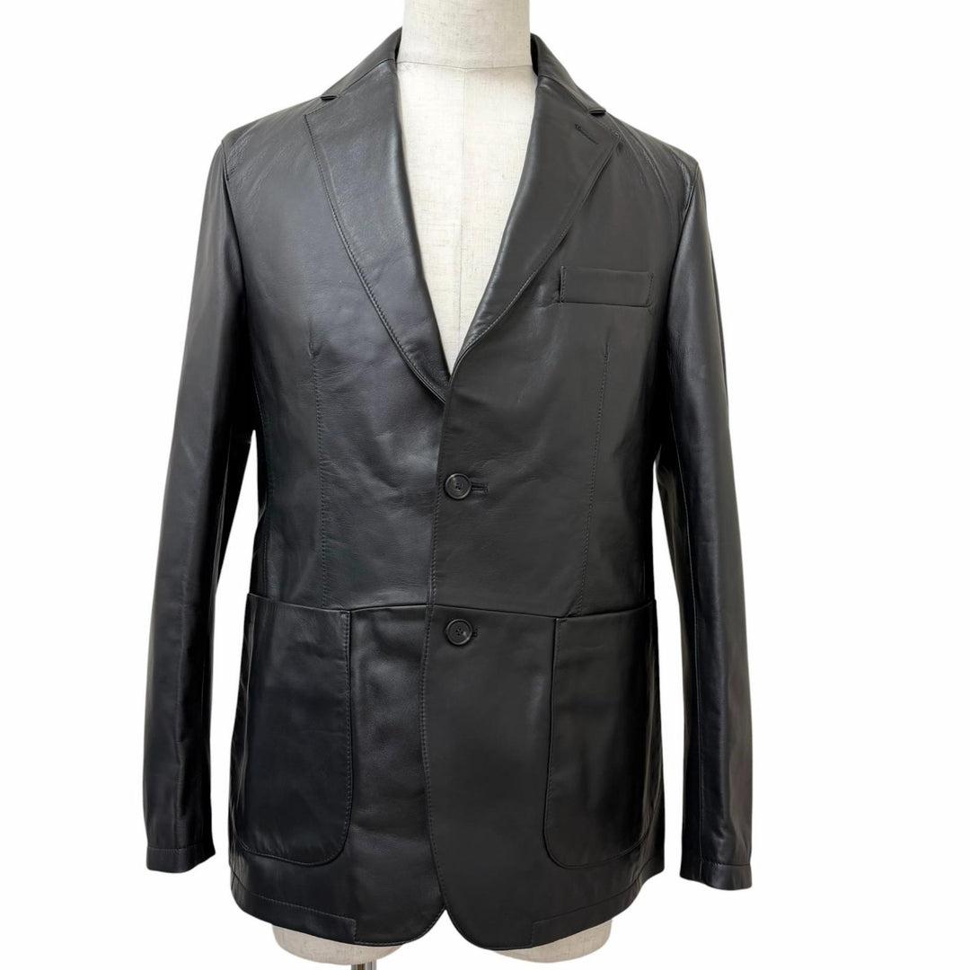Pristine TAGLIATORE tailored jacket CARSON JP black Sheep leather mens