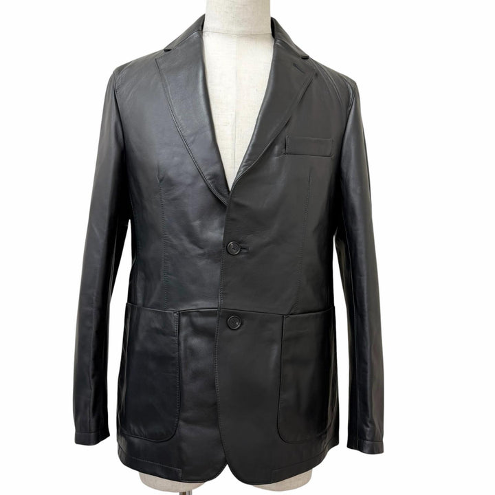 Pristine TAGLIATORE tailored jacket CARSON JP black Sheep leather mens