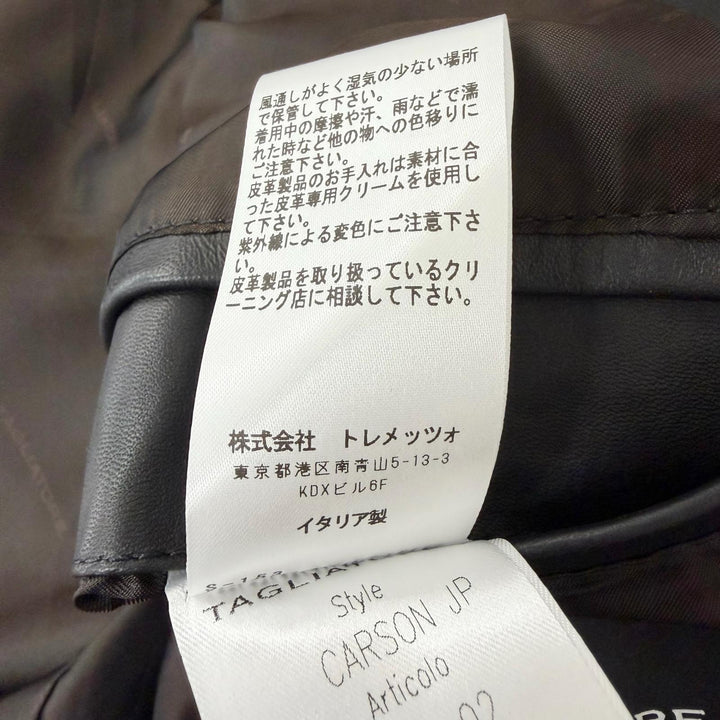 Pristine TAGLIATORE tailored jacket CARSON JP black Sheep leather mens