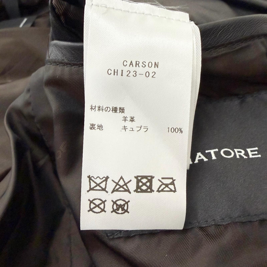 Pristine TAGLIATORE tailored jacket CARSON JP black Sheep leather mens