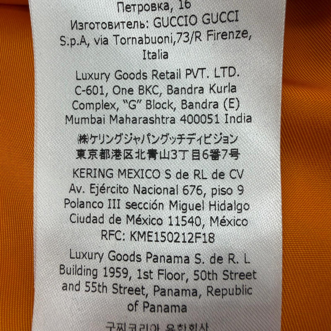 Excellent GUCCI coat Nylon satin Charcoal gray Nylon mens 50 774330