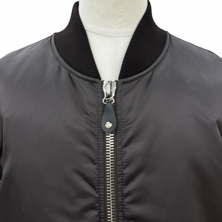 Excellent GUCCI coat Nylon satin Charcoal gray Nylon mens 50 774330