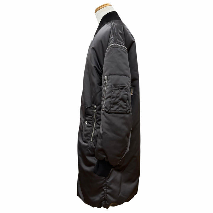 Excellent GUCCI coat Nylon satin Charcoal gray Nylon mens 50 774330