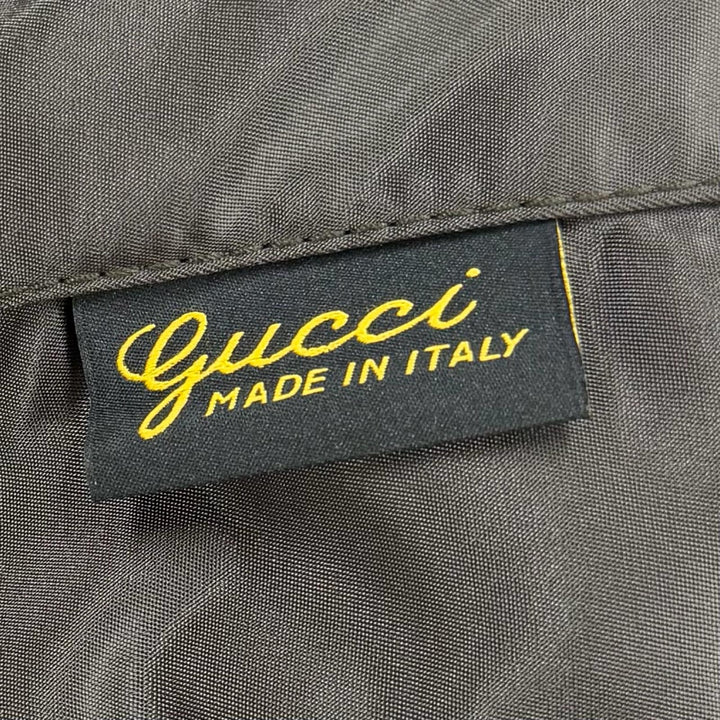Excellent GUCCI coat Nylon satin Charcoal gray Nylon mens 50 774330