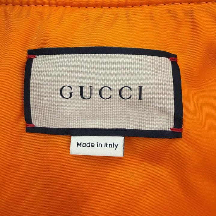 Excellent GUCCI coat Nylon satin Charcoal gray Nylon mens 50 774330