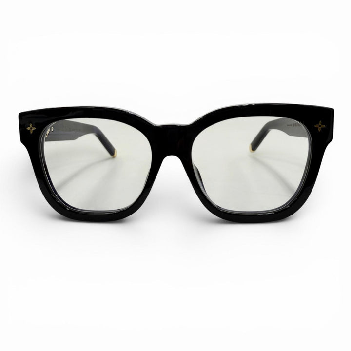 Great LOUIS VUITTON Glasses Optical My Monogram Square black Women Z1633E