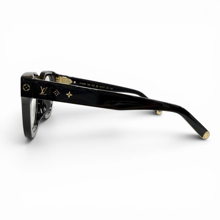 Great LOUIS VUITTON Glasses Optical My Monogram Square black Women Z1633E
