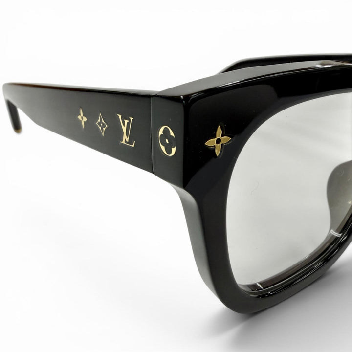 Great LOUIS VUITTON Glasses Optical My Monogram Square black Women Z1633E