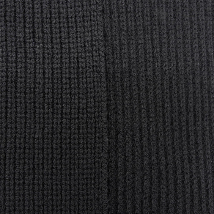 Excellent CELINE Scarf Trionfu Patch black cashmere Women 2AZ0A384D