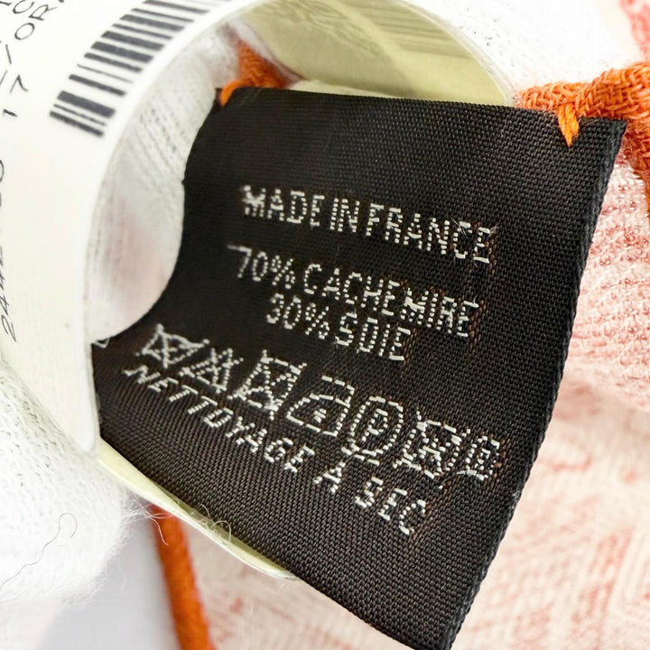 Pristine HERMES scarf Nouvelle Cité Cavallière Caregean cashmere Women