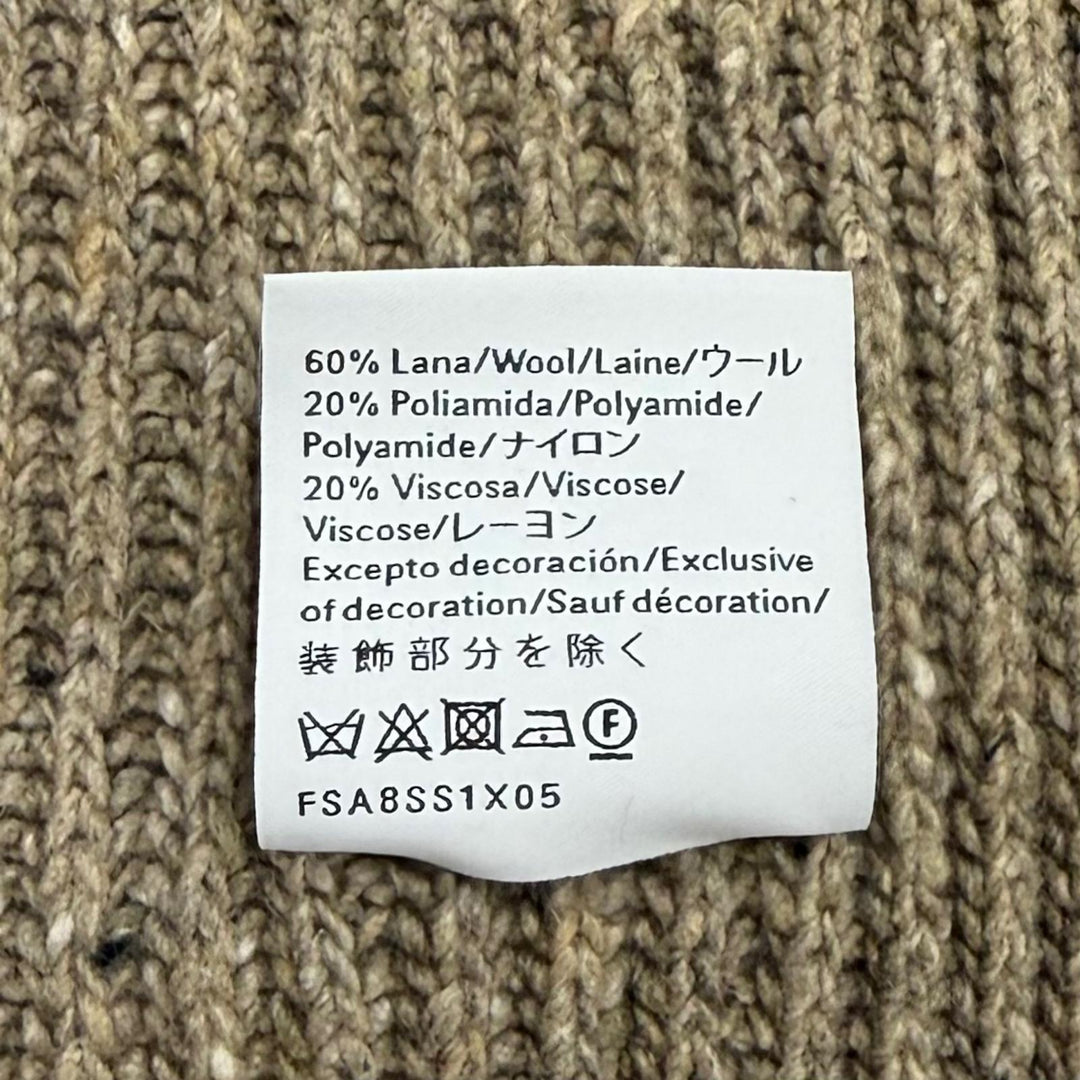 Great LOEWE Scarf Brown wool Women FSA8Stainless Steel1X05