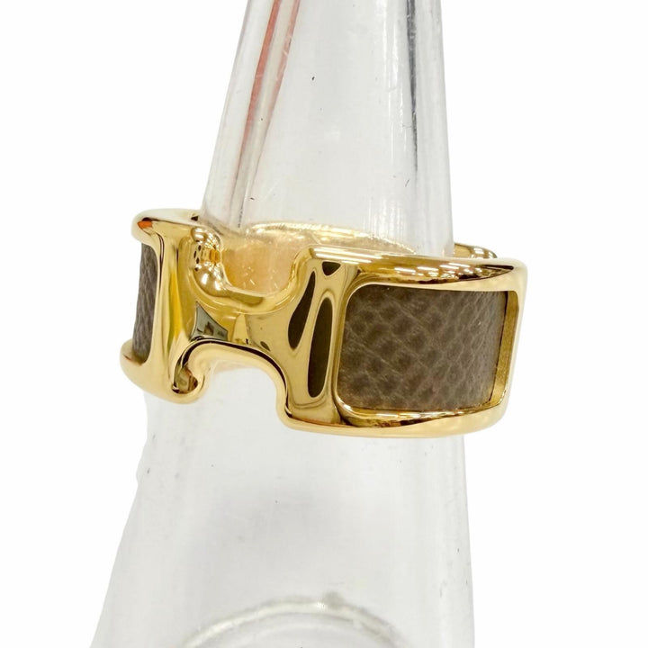 Pristine HERMES Ring ring Ring Olympus PM Vaugham Leather Women