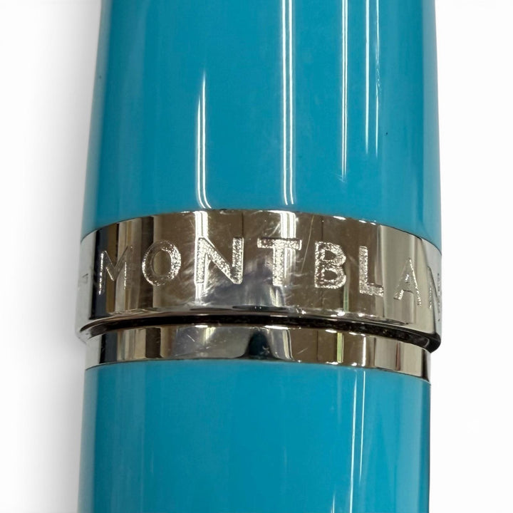 Great MONTBLANC Ballpoint pen Maria Callas Special Edition turquoise blue