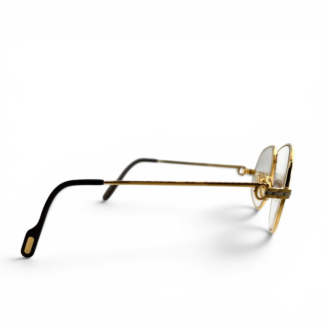 Very Good Cartier Glasses Santos de Cartier teardrop gold plating mens
