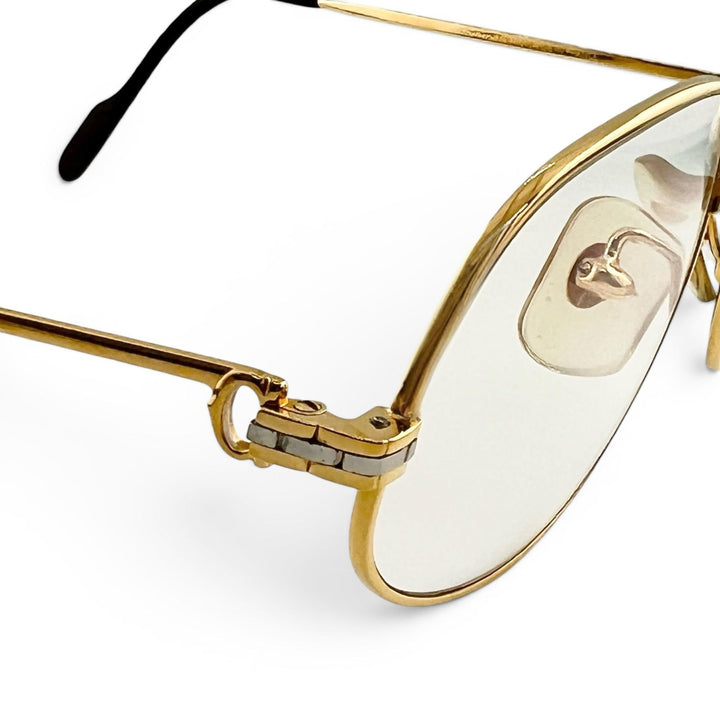 Very Good Cartier Glasses Santos de Cartier teardrop gold plating mens