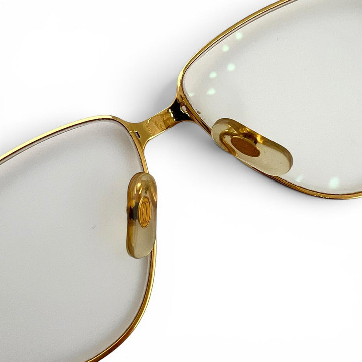 Very Good Cartier Glasses Santos de Cartier teardrop gold plating mens