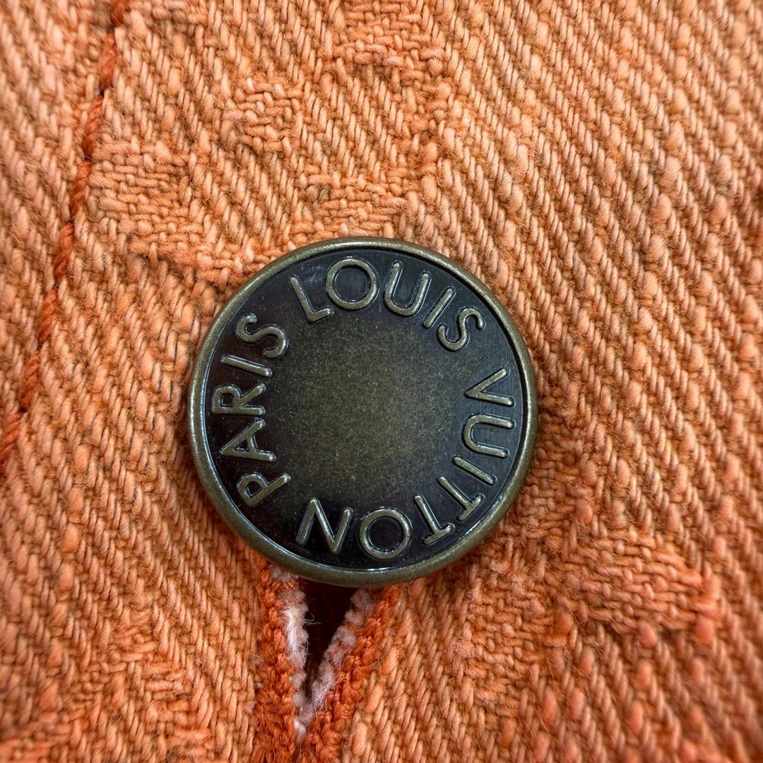 Great LOUIS VUITTON coat Monogram Denim Gradient Orange cotton Women 34