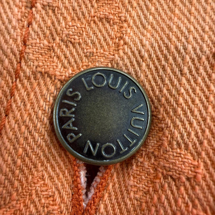 Great LOUIS VUITTON coat Monogram Denim Gradient Orange cotton Women 34