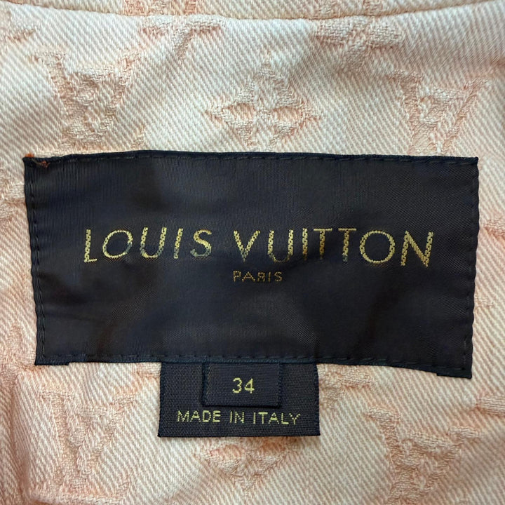 Great LOUIS VUITTON coat Monogram Denim Gradient Orange cotton Women 34